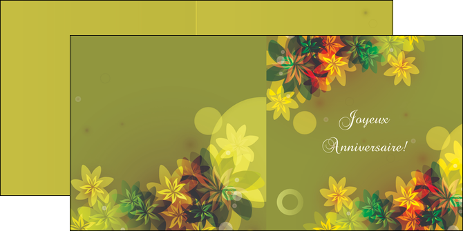 creation graphique en ligne depliant 2 volets  4 pages  arc en ciel couleur fond MIDLU17200