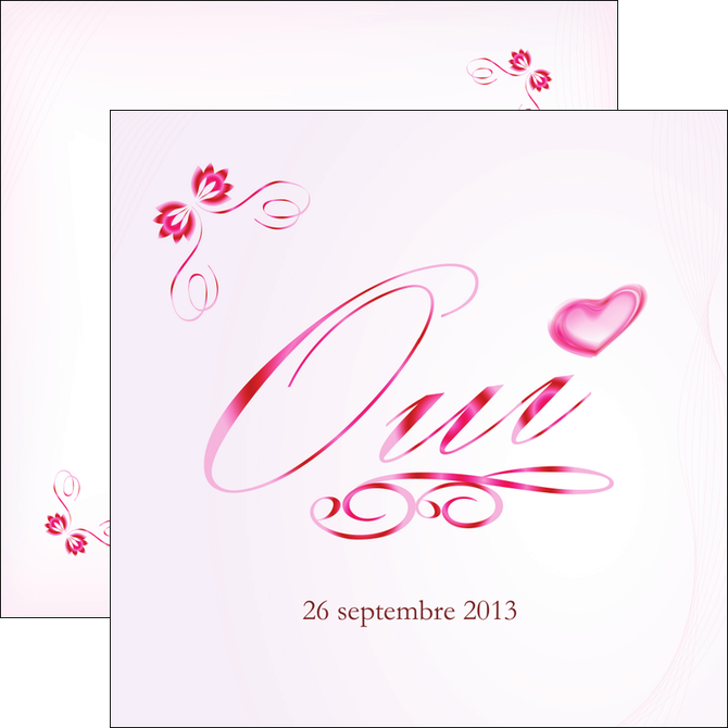 imprimerie flyers coeur mariage alliance MLIG17548