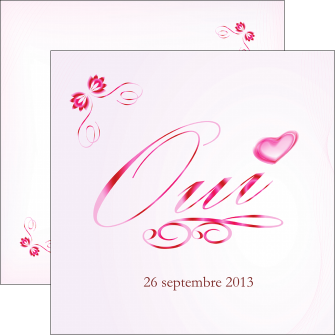 faire modele a imprimer flyers coeur mariage alliance MLIG17550