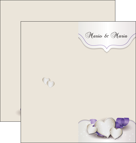 creation graphique en ligne depliant 2 volets  4 pages  mariage faire part mariage faire part de mariage MLIG17838