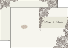 imprimerie depliant 2 volets  4 pages  mariage faire part mariage faire part de mariage MLIG17986