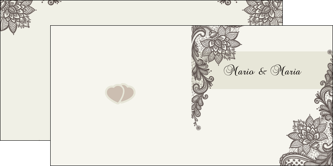personnaliser modele de depliant 2 volets  4 pages  mariage faire part mariage faire part de mariage MLIG17988