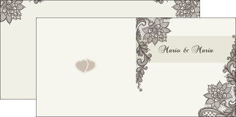 personnaliser modele de depliant 2 volets  4 pages  mariage faire part mariage faire part de mariage MLIG17988