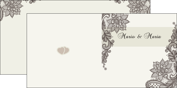 cree depliant 2 volets  4 pages  mariage faire part mariage faire part de mariage MLIG17990