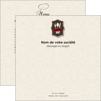 realiser flyers restaurant restaurant restauration menu carte restaurant MIDLU18406