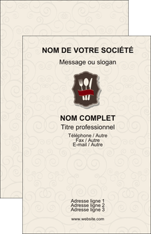 modele en ligne carte de visite restaurant restaurant restauration menu carte restaurant MIDLU18408