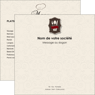 imprimerie flyers restaurant restaurant restauration menu carte restaurant MIDLU18410