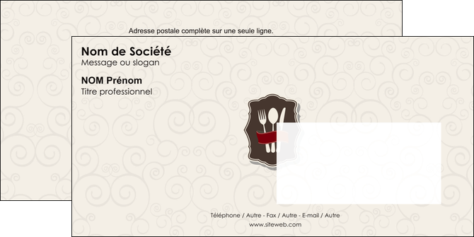 cree enveloppe restaurant restaurant restauration menu carte restaurant MIDLU18414