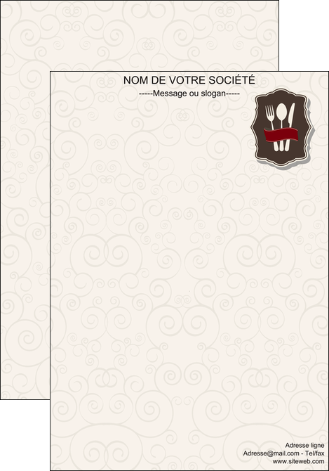 creation graphique en ligne affiche restaurant restaurant restauration menu carte restaurant MIDLU18422