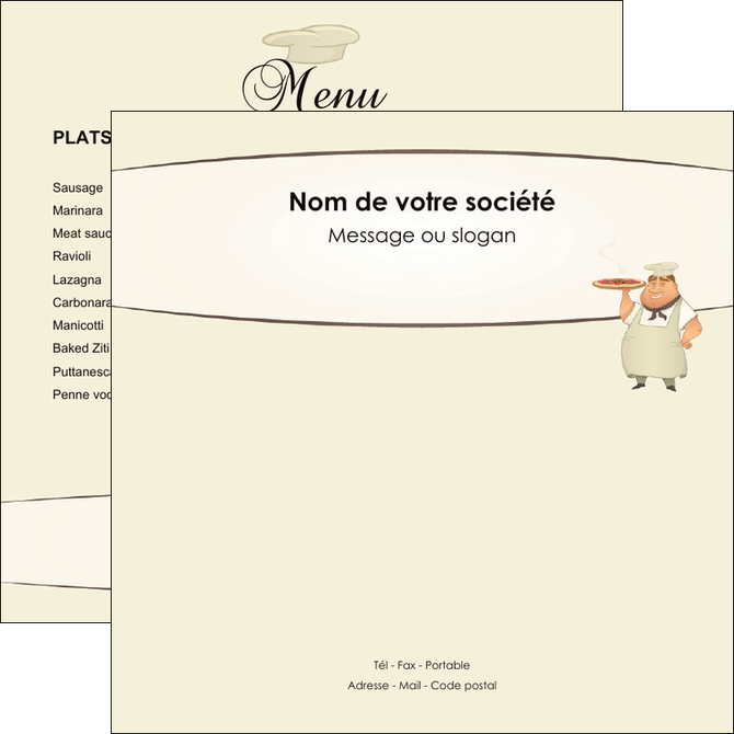 creation graphique en ligne flyers pizzeria et restaurant italien pizza portions de pizza plateau de pizza MIDLU18430