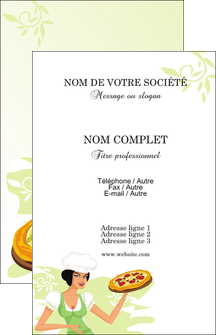 personnaliser modele de carte de visite metiers de la cuisine pizza plateau plateau de pizza MIDLU18448
