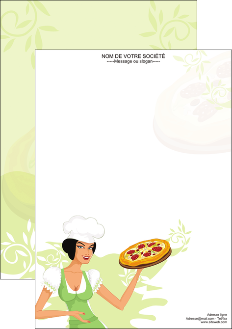 maquette en ligne a personnaliser affiche pizzeria et restaurant italien pizza plateau plateau de pizza MIDLU18458