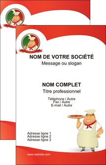 Carte de visite pour pizzeria