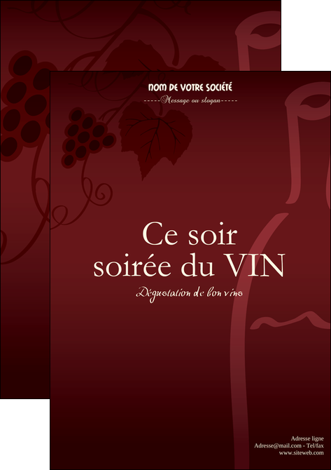 modele en ligne affiche vin commerce et producteur vin vigne vignoble MIDBE18796