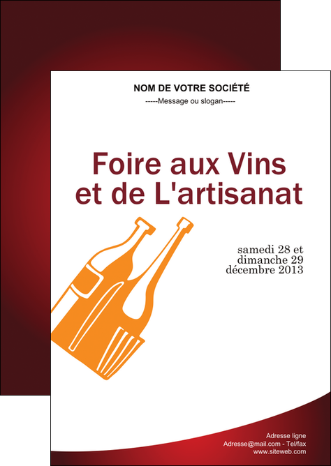 modele en ligne flyers vin commerce et producteur magasin de vin cave a vin producteur de vin MIDBE19014
