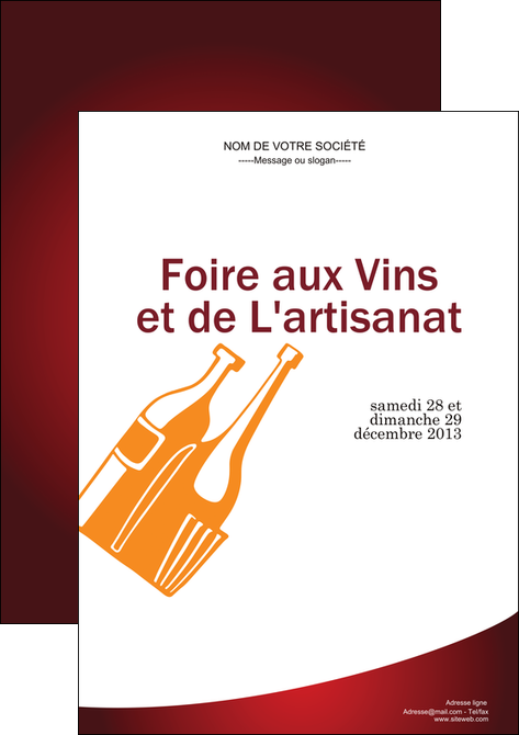 creer modele en ligne affiche vin commerce et producteur magasin de vin cave a vin producteur de vin MIDBE19016