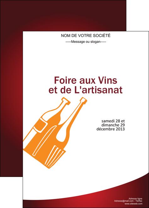 realiser affiche vin commerce et producteur magasin de vin cave a vin producteur de vin MIDBE19018
