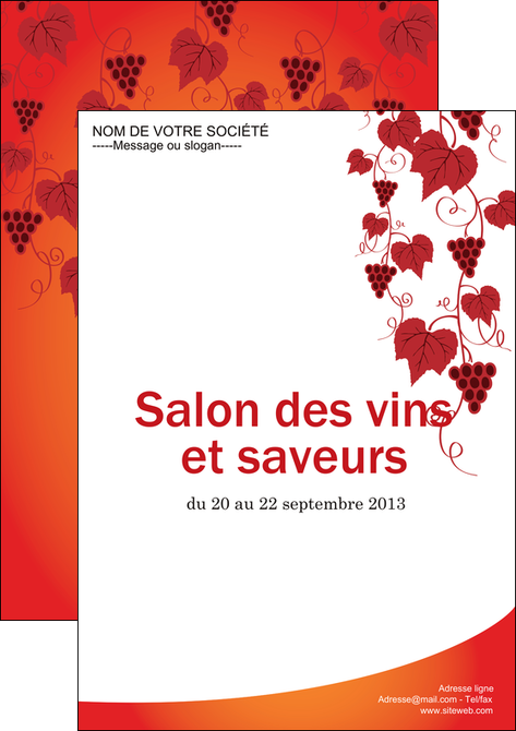 imprimerie affiche vin commerce et producteur raisins grappe de raisins culture de raisins MIDBE19022