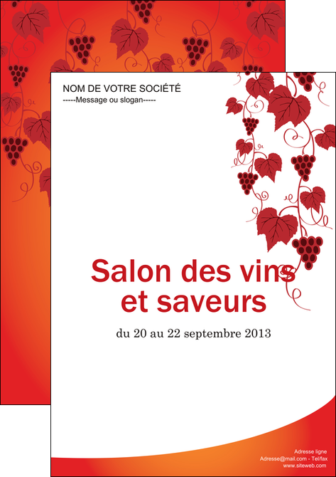 imprimerie affiche vin commerce et producteur raisins grappe de raisins culture de raisins MIDBE19024