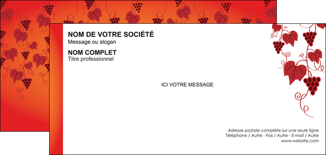 impression carte de correspondance vin commerce et producteur raisins grappe de raisins culture de raisins MLGI19034