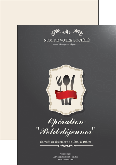 imprimerie affiche restaurant restaurant restauration restaurateur MIDLU19062