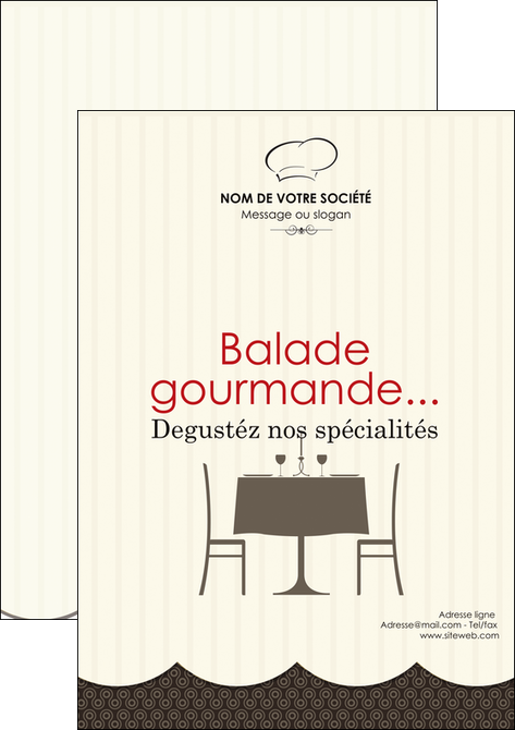 modele en ligne flyers restaurant restaurant restauration restaurateur MID19210