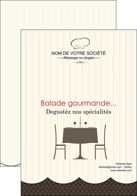 realiser affiche restaurant restaurant restauration restaurateur MIDLU19228
