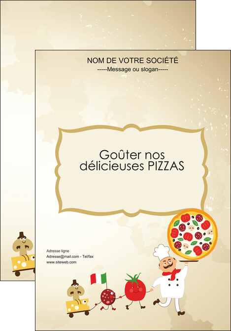 imprimer affiche pizzeria et restaurant italien pizza pizzeria pizzaiolo MIDLU19252