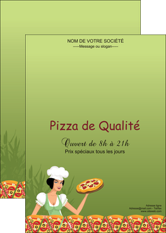 impression affiche pizzeria et restaurant italien pizza portions de pizza plateau de pizza MIDLU19340
