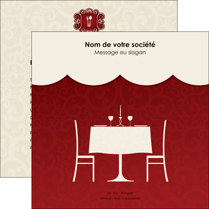 modele flyers metiers de la cuisine restaurant restauration pictogramme pour restaurant MIDLU19442