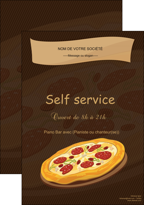 creation graphique en ligne affiche pizzeria et restaurant italien pizza plateau plateau de pizza MIDLU19502