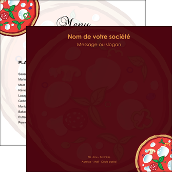 exemple flyers pizzeria et restaurant italien pizza plateau plateau de pizza MIDLU19656