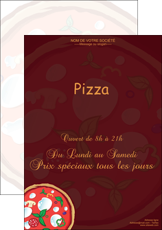 exemple affiche pizzeria et restaurant italien pizza plateau plateau de pizza MIDLU19664