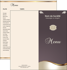realiser depliant 2 volets  4 pages  restaurant restaurant restaurant francais restaurant du monde MIDLU19692