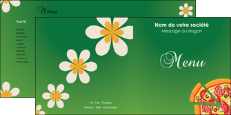 creation graphique en ligne depliant 2 volets  4 pages  pizzeria et restaurant italien pizza pizzeria pizzaiolo MIDLU19750