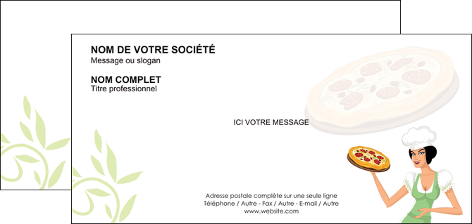 faire carte de correspondance pizzeria et restaurant italien pizza plateau plateau de pizza MIDLU19774