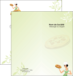 faire depliant 2 volets  4 pages  pizzeria et restaurant italien pizza plateau plateau de pizza MIDLU19784
