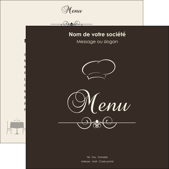 personnaliser modele de flyers restaurant restaurant restauration table de restaurant MIFCH19832