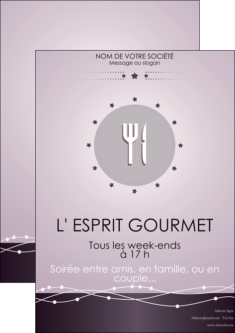 imprimer affiche restaurant restaurant restauration restaurateur MIDLU20154