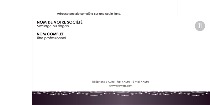 imprimer enveloppe restaurant restaurant restauration restaurateur MIDLU20162