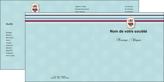 creer modele en ligne depliant 2 volets  4 pages  restaurant restaurant restauration restaurateur MIDLU20242