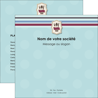 maquette en ligne a personnaliser flyers restaurant restaurant restauration restaurateur MIDLU20244