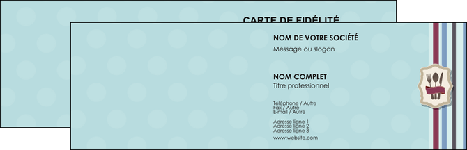 exemple carte de visite restaurant restaurant restauration restaurateur MIDLU20246