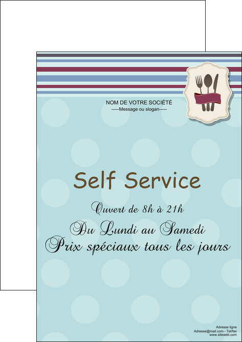 maquette en ligne a personnaliser affiche restaurant restaurant restauration restaurateur MIDLU20256