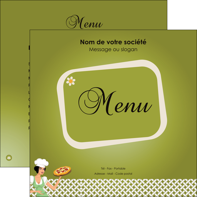 imprimerie flyers pizzeria et restaurant italien pizza plateau plateau de pizza MFLUOO20264