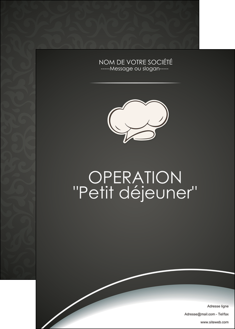 exemple affiche restaurant restaurant restauration restaurateur MIDLU20308