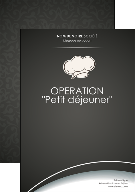 impression flyers restaurant restaurant restauration restaurateur MIDLU20328