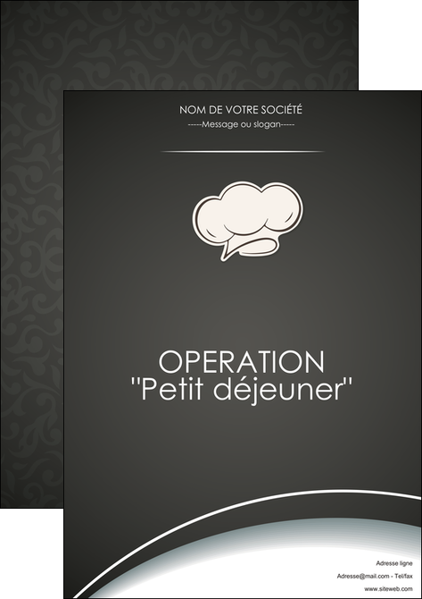 faire modele a imprimer affiche restaurant restaurant restauration restaurateur MIDLU20330