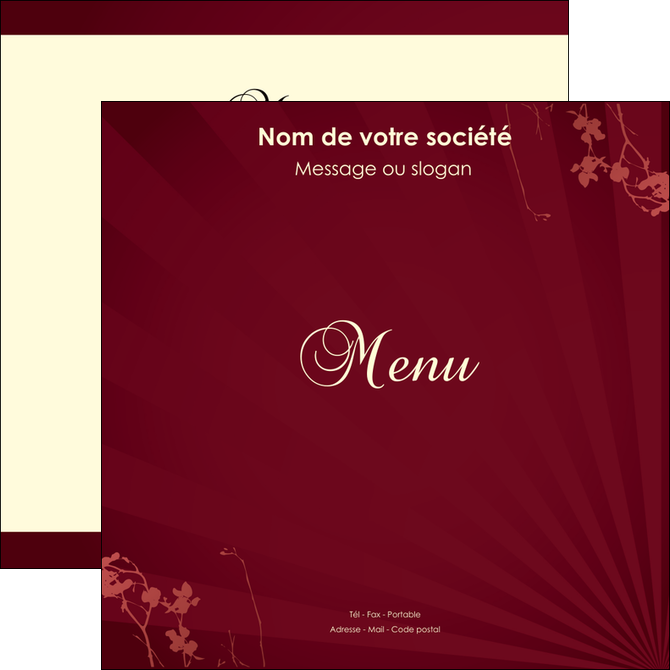 personnaliser modele de flyers vin commerce et producteur vin bouteille de vin verres de vin MIDBE20364