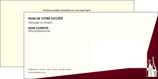 realiser enveloppe vin commerce et producteur vin bouteille de vin verres de vin MIDBE20372